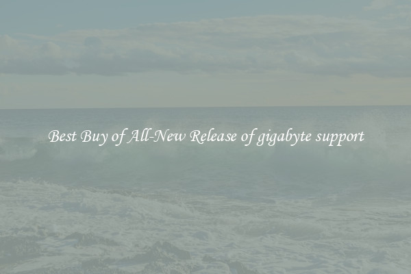 Best Buy of All-New Release of gigabyte support