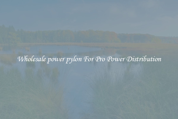 Wholesale power pylon For Pro Power Distribution