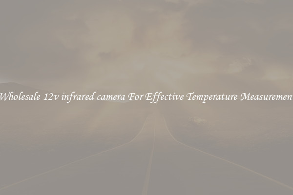 Wholesale 12v infrared camera For Effective Temperature Measurement