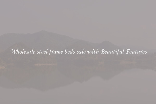 Wholesale steel frame beds sale with Beautiful Features
