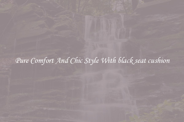 Pure Comfort And Chic Style With black seat cushion