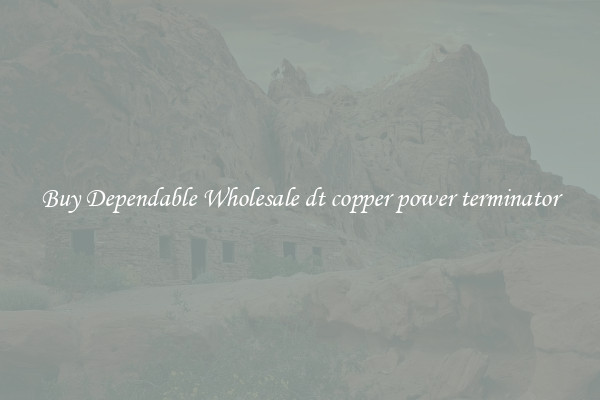 Buy Dependable Wholesale dt copper power terminator
