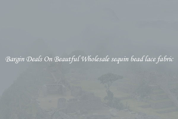 Bargin Deals On Beautful Wholesale sequin bead lace fabric