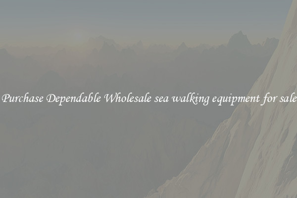 Purchase Dependable Wholesale sea walking equipment for sale