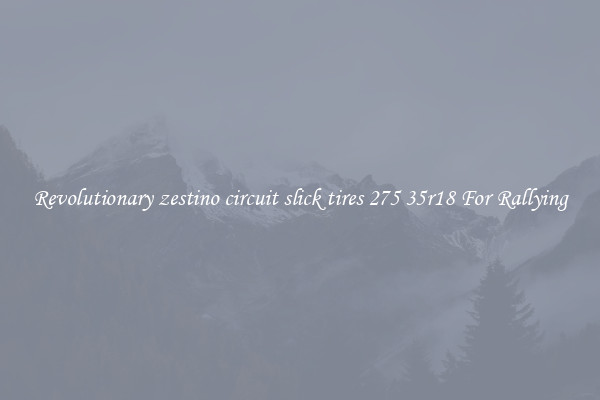 Revolutionary zestino circuit slick tires 275 35r18 For Rallying