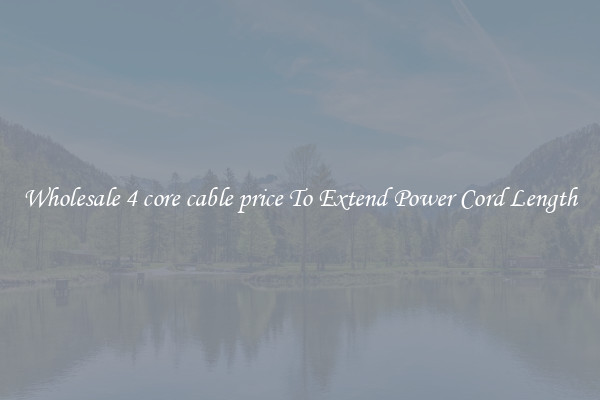 Wholesale 4 core cable price To Extend Power Cord Length