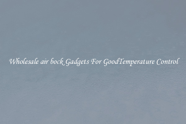 Wholesale air bock Gadgets For GoodTemperature Control